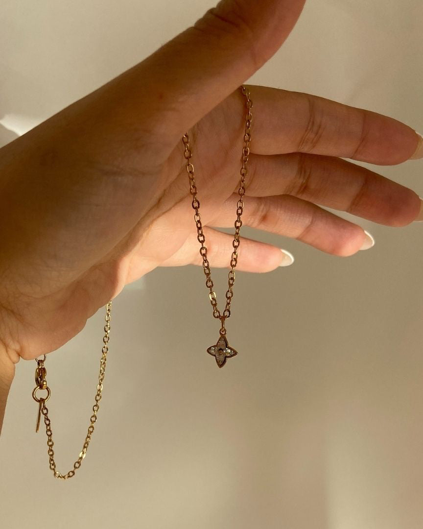 Authentic Louis Vuitton Blooming Pendant- Reworked Necklace