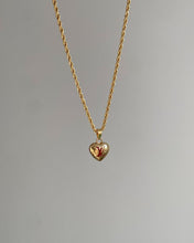 Load image into Gallery viewer, Authentic Louis Vuitton Logo Heart Charm- Reworked Necklace