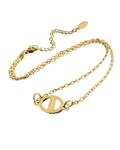 Authentic Dior CD Pendant- Single Chain Reworked Choker
