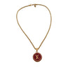 Authentic Louis Vuitton  Red Logo Pendant- Necklace - Boutique SecondLife