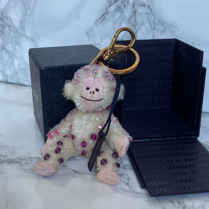 Authentic Prada Bear Keychain with Box