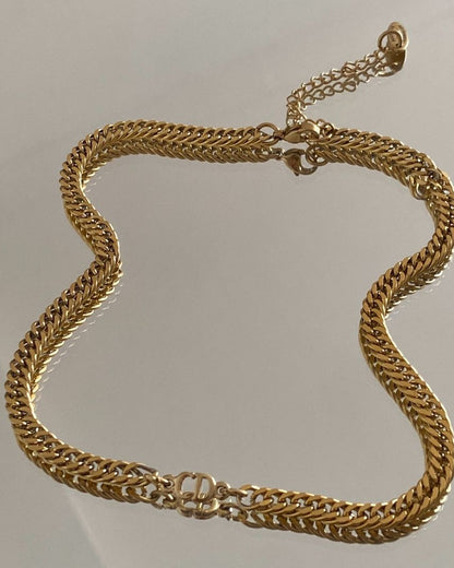Authentic Dior CD Pendant- Reworked Choker