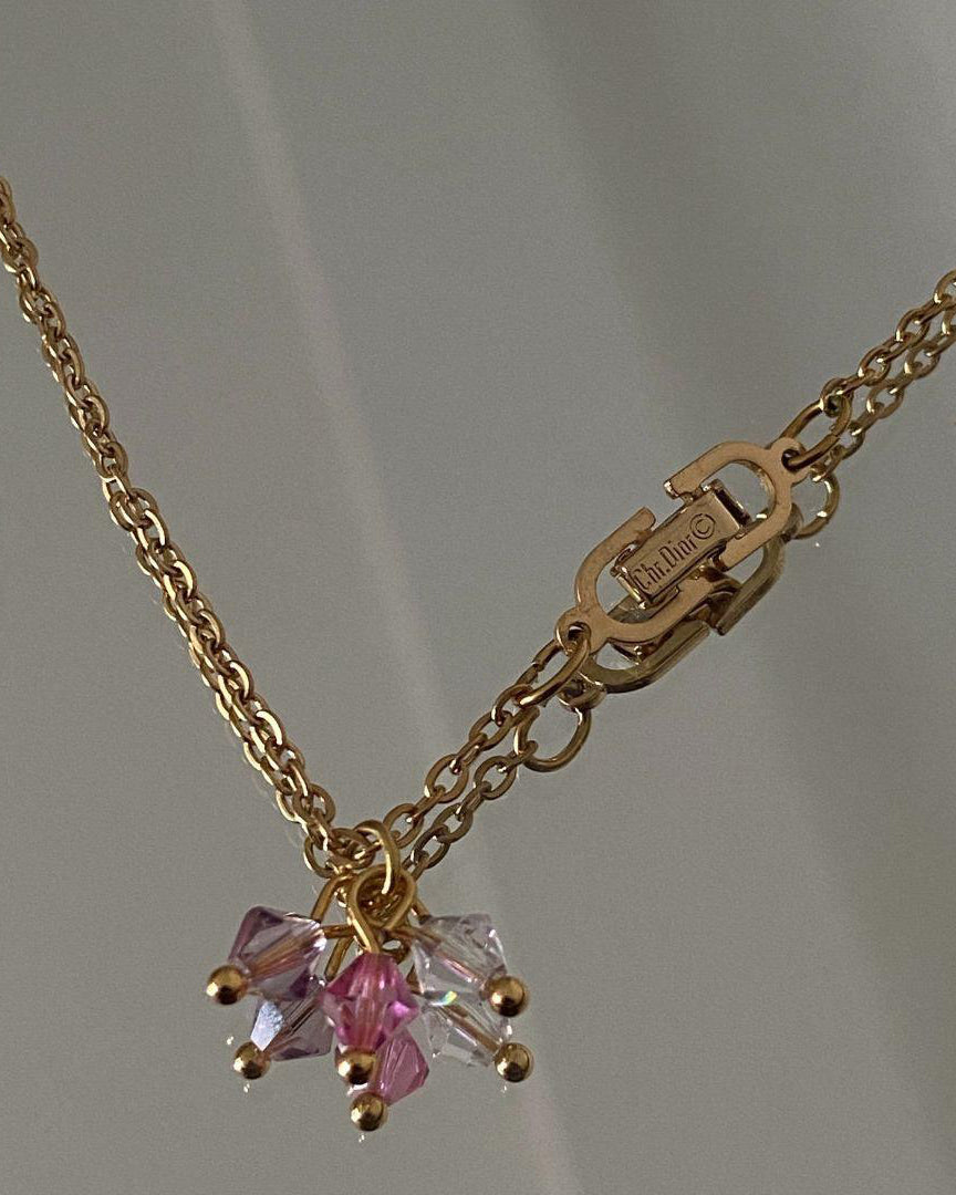 Authentic Dior clasp Pendant- on Chain - Boutique SecondLife