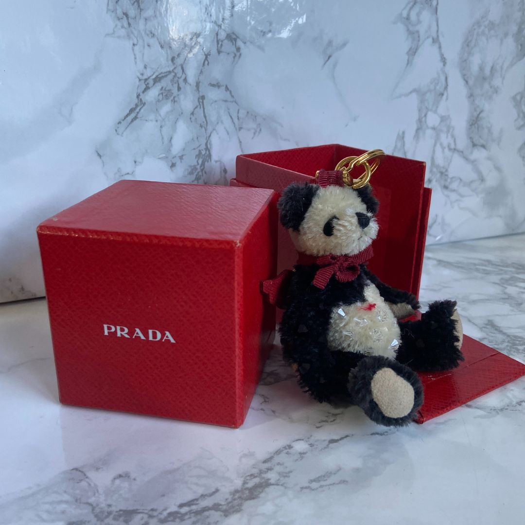 Authentic Prada Cupid Bear Keychain with Box