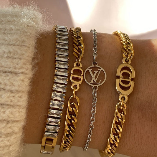 BSL - Shiny Square Classic Bracelet