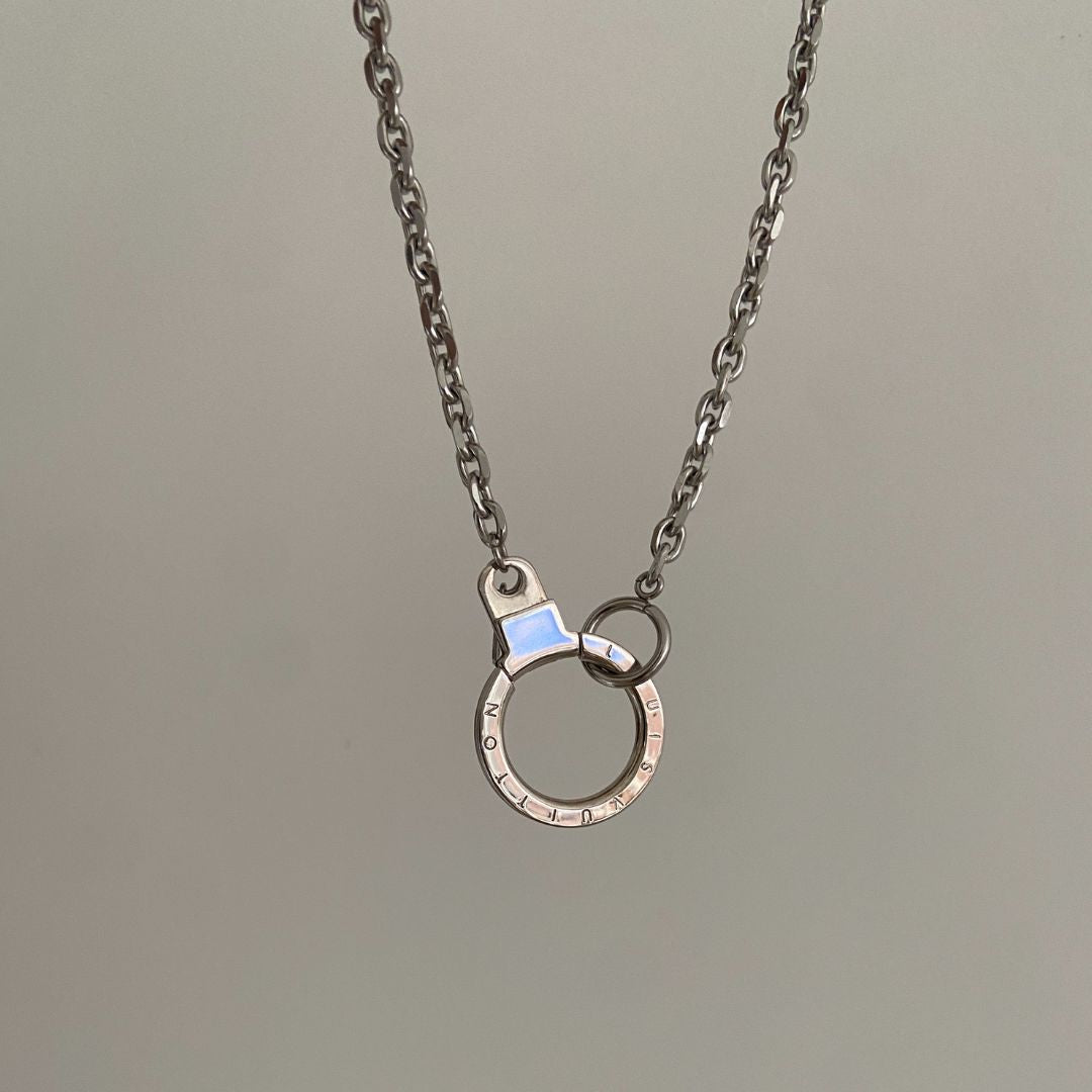 Authentic Louis Vuitton Round Clasp- Reworked Necklace