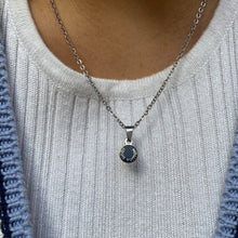 Load image into Gallery viewer, Authentic Louis Vuitton Blue Mini Pendant - Reworked Necklace