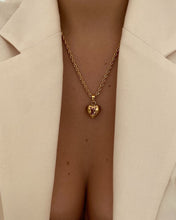 Load image into Gallery viewer, Authentic Louis Vuitton Logo Heart Charm- Reworked Necklace