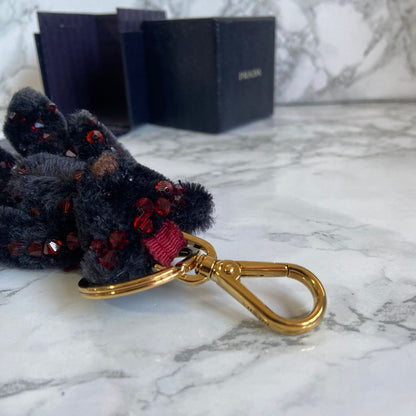 Authentic Prada Bear Keychain with Prada Box