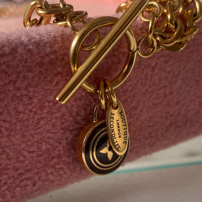 Authentic Louis Vuitton Pendant - Repurposed Bracelet - Boutique SecondLife