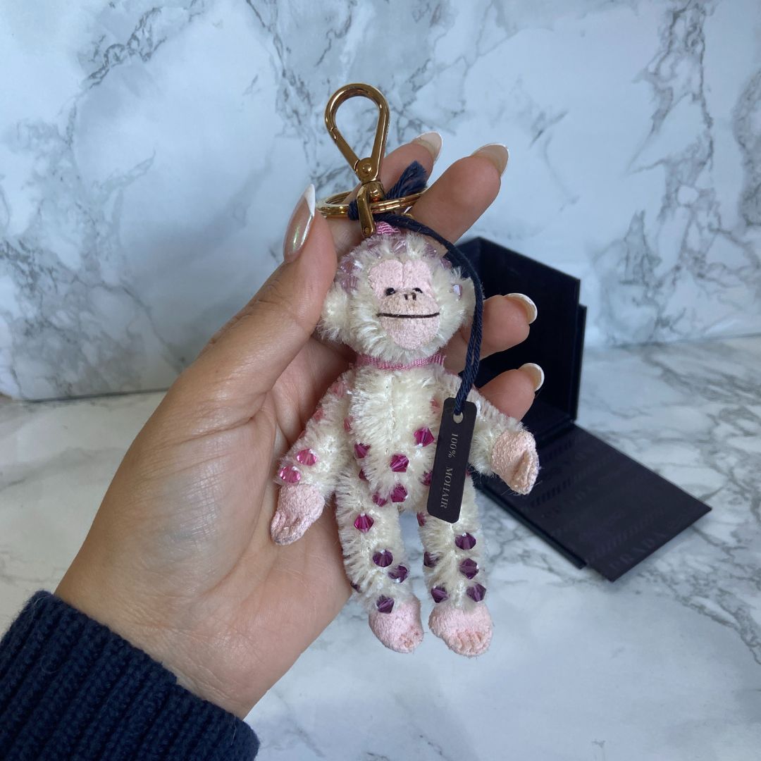 Authentic Prada Bear Keychain with Box