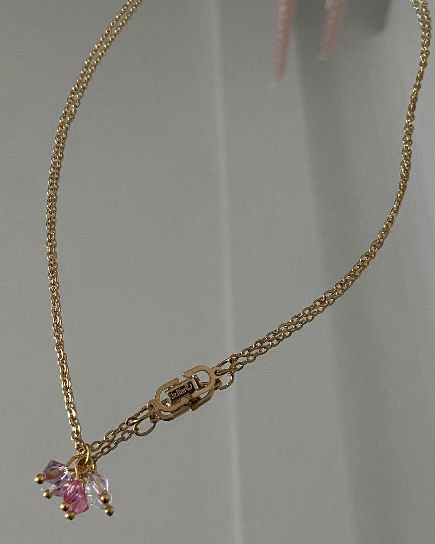 Authentic Dior clasp Pendant- on Chain - Boutique SecondLife
