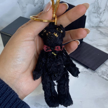 Authentic Prada Bear Keychain with Box