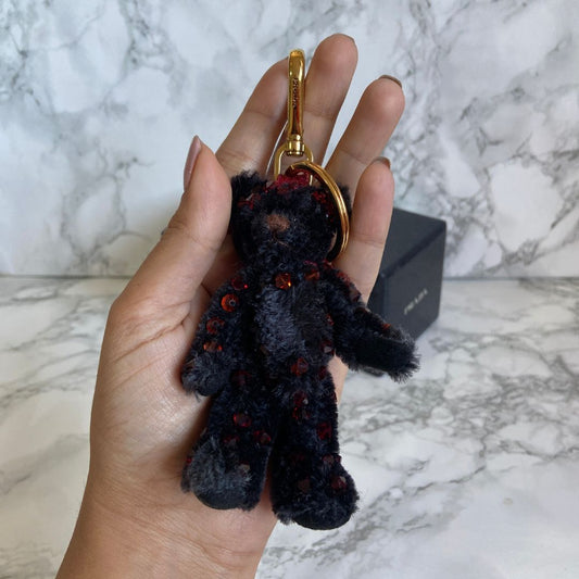 Authentic Prada Bear Keychain with Prada Box