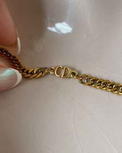 Authentic CD Mini Dior pendant- Reworked Bracelet