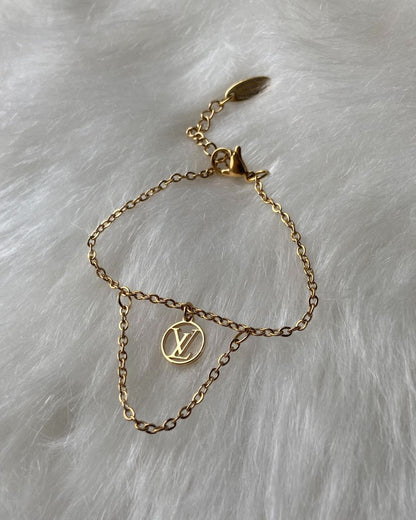 Authentic Louis Vuitton Blooming Pendant Reworked Bracelet