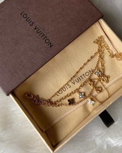 Authentic Louis Vuitton Blooming Pendant Reworked Bracelet