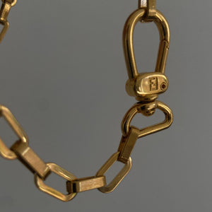 Authentic Fendi Clasp - Repurposed Necklace - Boutique SecondLife