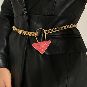 Authentic Big Prada Bag Charm-Reworked Belt