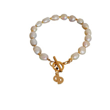 Load image into Gallery viewer, Authentic Dior CD Tag Pendant- Reworked Bracelet Beads &amp; Pearls