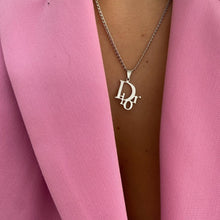 Load image into Gallery viewer, Authentic Dior Galliano Logo Pendant- Reworked Necklace