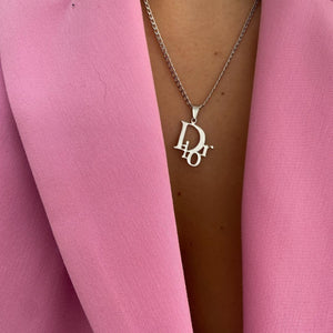 Authentic Dior Galliano Logo Pendant- Reworked Necklace