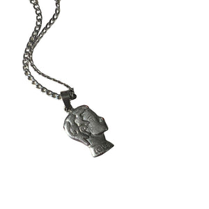 Authentic Dior Head Pendant- Reworked Necklace