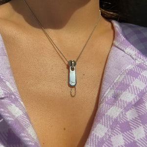 Authentic Dior Zip pendant - Reworked Necklace