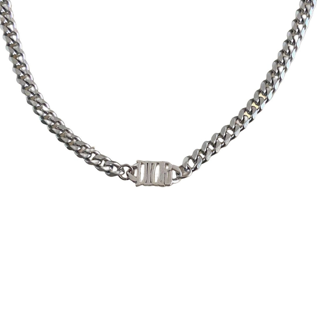 Authentic Dior pendant - Repurposed Silver Choker