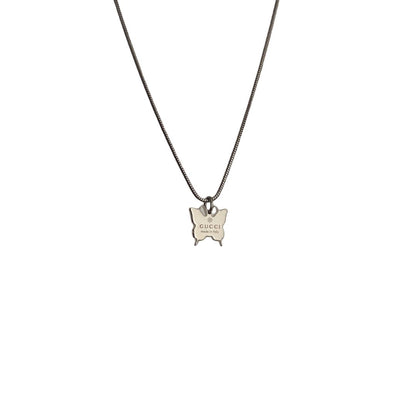 Authentic Gucci Pendant butterfly Repurposed Necklace