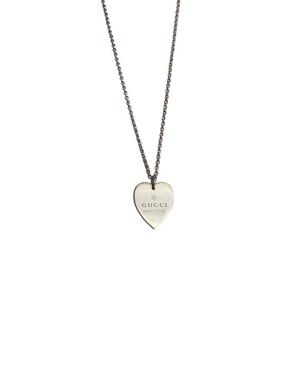 Authentic Gucci Pendant Medium heart Repurposed Necklace