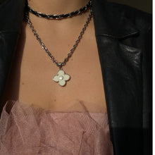 Load image into Gallery viewer, Authentic Louis Vuitton Flower Silver Charm- Reworked Necklace