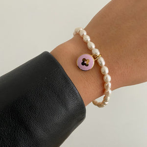 Authentic Louis Vuitton Pastilles  Pendant- Pearls Bracelet