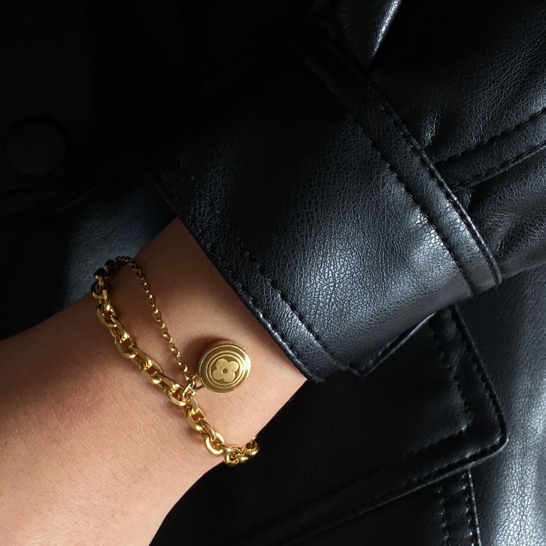 Authentic Louis Vuitton Pendant - Repurposed Bracelet