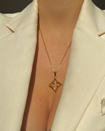 Authentic Louis Vuitton Fleur Charm- Reworked Necklace