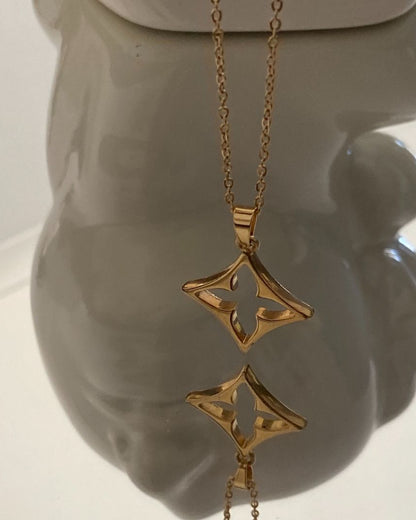 Authentic Louis Vuitton Fleur Charm- Reworked Necklace