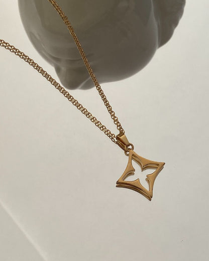 Authentic Louis Vuitton Fleur Charm- Reworked Necklace