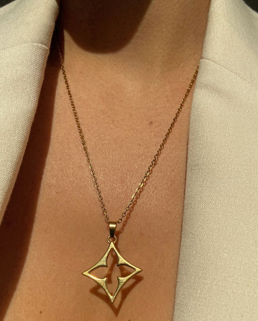 Authentic Louis Vuitton Fleur Charm- Reworked Necklace
