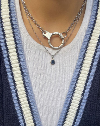 Authentic Louis Vuitton Round Clasp- Reworked Necklace