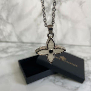 Authentic Louis Vuitton Silver Charm- Reworked Necklace