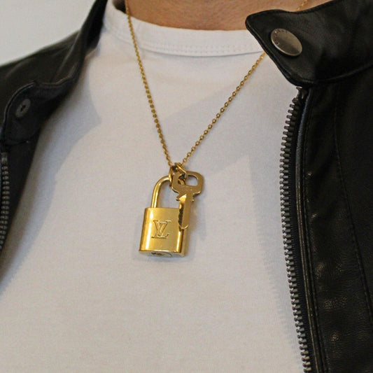 Padlock Necklace with single chain for Him - Boutique SecondLife