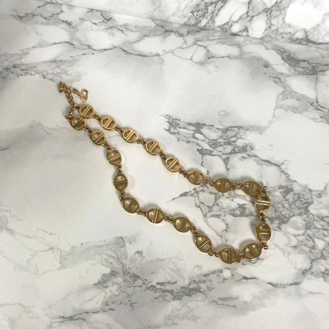 Authentic Mini Dior Vintage Pendant - Reworked Necklace