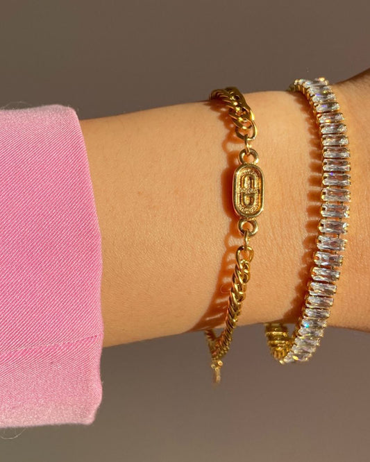 Authentic Mini Dior pendant- Reworked Bracelet