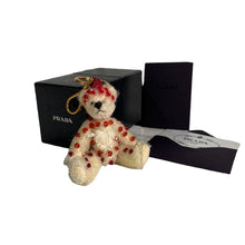 Load image into Gallery viewer, Authentic Prada Cupid Bianco Bear Keychain with Box