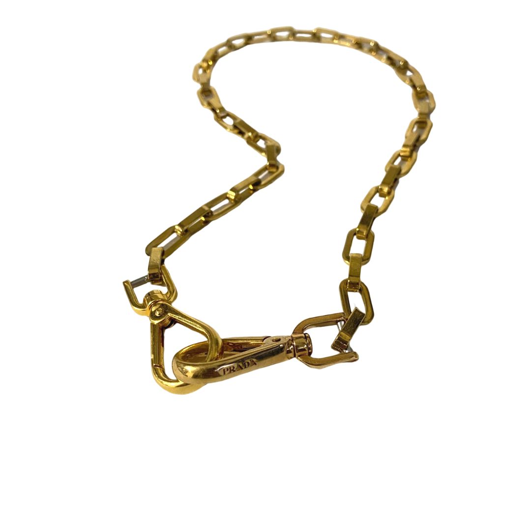 Authentic Prada Double Clasp-Reworked Necklace