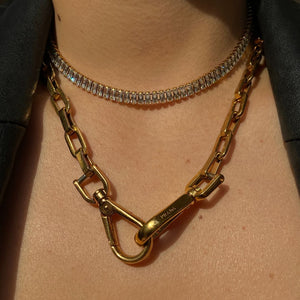 Authentic Prada Double Clasp-Reworked Necklace