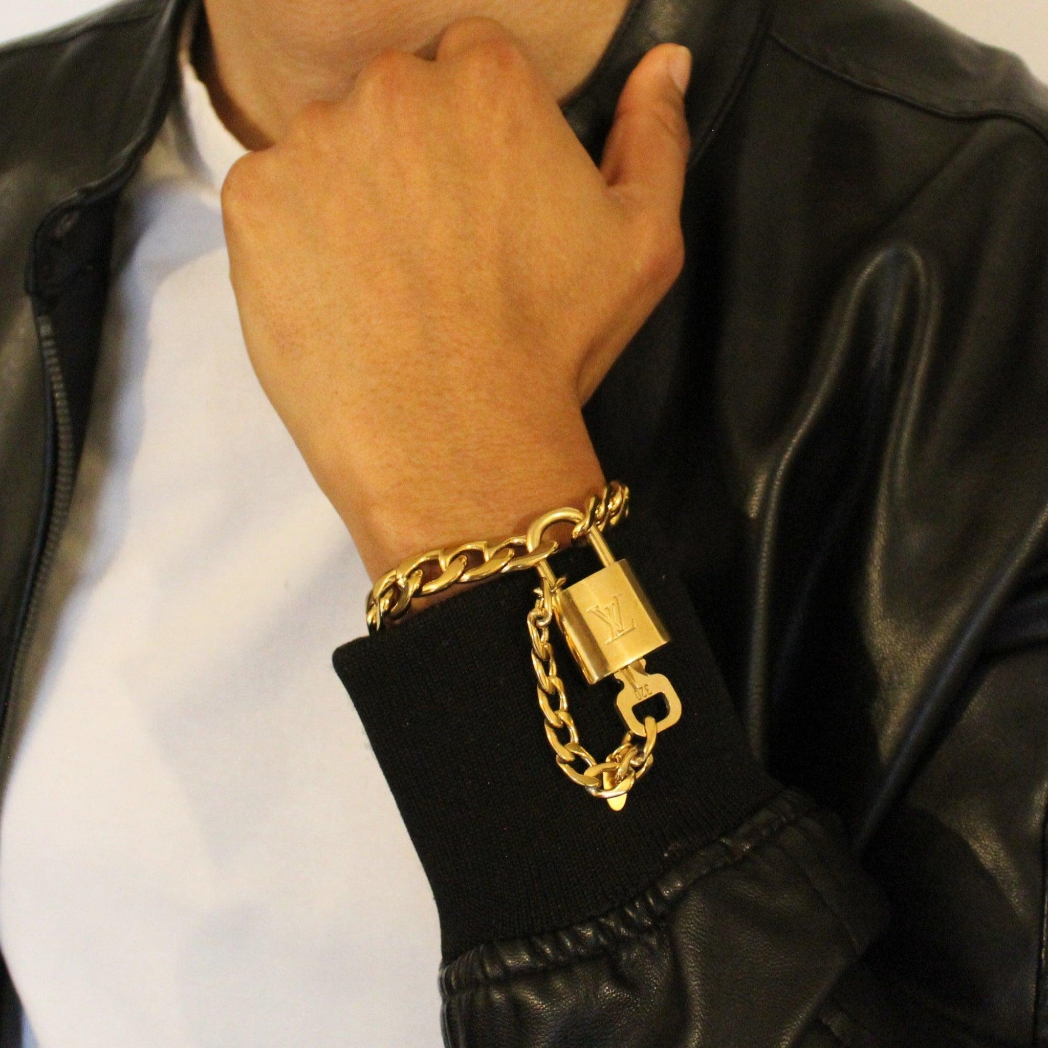 Louis Vuitton Padlock with Chain Bracelet – Boutique SecondLife