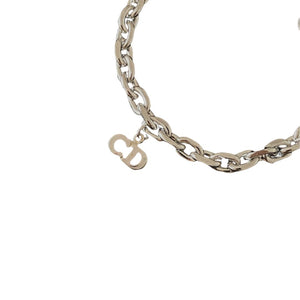 Authentic Silver CD Dior Pendant  Reworked Bracelet