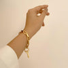 Louis Vuitton Set Lock Geometric Chain Necklace and Key Bracelet - Boutique SecondLife