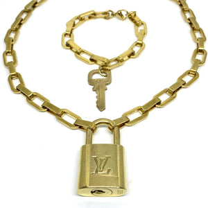 Louis Vuitton Padlock with Geometric Necklace Bracelet Key Set For Him –  Boutique SecondLife